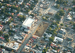 aerial view of project